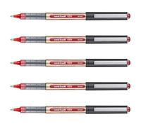 Uni-Ball Lot De 5 Stylos Roller Encre Liquide Recy ye Broad Ub150/10e Pointe Large Rouge