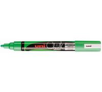 Uni-Ball Lot De 6 Marqueurs Craie Pte Conique Moyenne Chalk Marker Pwe5m 1,8 - 2,5mm Vert Fluo