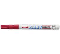 Uni-Ball Lot De 6 Marqueurs Permanent Paint Px-21 Pte Conique 1,2 Mm Rouge