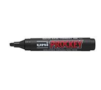 UNI-BALL Lot de 6 Marqueurs permanent PROCKEY PM-126, noir