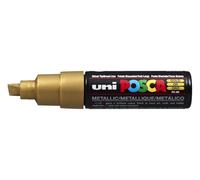 Posca Marqueurs PC8K – Pointe large biseautée – Or – Lot de 6