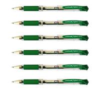 UNI-BALL Lot de 6 Rollers encre gel Signo Broad UM153C grip pointe large 1mm vert