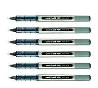 UNI-BALL Lot de 6 Rollers encre liquide EYE UB157 pointe moyenne 0,7mm noir