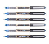 Uni-Ball Lot De 6 Stylos Roller Encre Liquide Recy ye Broad Ub150/10e Pointe Large Bleu