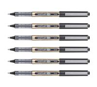 Uni-Ball Lot De 6 Stylos Roller Encre Liquide Recy ye Broad Ub150/10e Pointe Large Noir