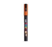 Uni Mitsubishi Pencil Marqueur POSCA PC-3M - Pointe conique fine, opaque, orange foncé