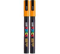 uni-ball Marqueur peinture Posca PC-3M, orange (Lot de 2)