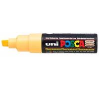 UNI-BALL Marqueur Pte large biseautée POSCA PC8K 8mm Orange Pâle Fluo
