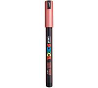 Uni-Ball Marqueur peinture Posca PC1MR – Pointe calibrée extra-fine 0,7 mm – Rouge Métal