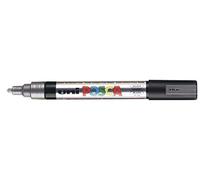 Uni Mitsubishi Pencil Marqueur gouache Posca PC5M Pointe ogive moyenne 1,8-2,5 mm Argent