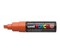 Marqueur Posca Pc8k 8mm Orange Foncé - Uniball - Pointe Biseautée - Part À L'eau