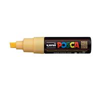 UNI-BALL Marqueur Pte large biseautée POSCA PC8K 8mm Orange Pâle Fluo