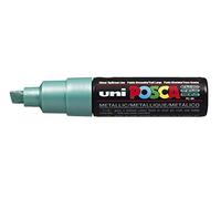 UNI-BALL Marqueur Pte large biseautée POSCA PC8K 8mm Vert Métal