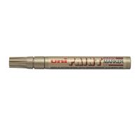 Uniball Uni Paint PX20/OR Marqueur peinture à huile Pointe moyenne ogive Encre à pigmentation Or Lot de 12