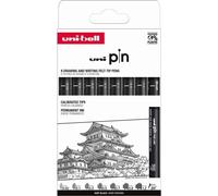 uni-ball PIN/8 PF ASP010 uni-ball Feutre fin PIN ASP010, jeu de 8 pièces