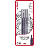 uni-ball PIN Lot de 3 stylos à pointe fine, encre résistante à l'eau et à la décoloration, idéal pour les architectes, les croquis, le scrapbooking, le dessin, l'art, le dessin technique, la qualité