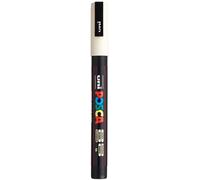 Uni-Ball Posca - 1 marqueur pointe fine conique ivoire | Marqueur à pointe ronde de 0,9 à 1,3 mm pour presque toutes les surfaces
