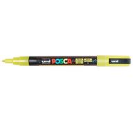 uni-ball Posca 186585 - Marqueur Pointe Fine PC - 3M, 0,9-1,3 mm, Jaune Pailleté
