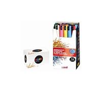 Uni-ball Posca Boîte de 16 Marqueurs pointe calibrée extra-fine