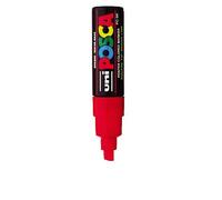 UNI-BALL POSCA Marcador PC-8K punta biselada trazo 8 mm. color Rojo 148890000