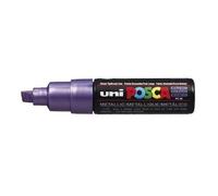 Uni-Ball Posca Marqueur À Bout Ciselé Large - Métallique Violet (Lot De 6)