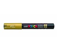 Uni Mitsubishi Pencil – Marqueur Posca PC-1MC – Pointe extrafine 0,7/1 mm – Or