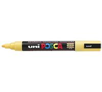 Uni-Ball Posca Marqueur Pointe ogive Moyen - Straw Jaune (Lot de 12)