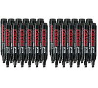 Uni-Ball Prockey Lot de 24 marqueurs pour tableau à feuilles Noir Largeur 6 mm