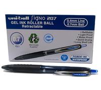 Uni-Ball Rollerball Encre gel Signo UMN-207E Bleu 0,7 mm Boîte de 12 unités