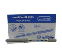 Uni-ball Eye Fine UB-157E Lot de 12 stylos roller à encre liquide Bleu 0,7 mm
