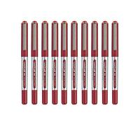 uni-ball rollers ub-150 - pointe 0,5 mm - encre rouge - lot de 10