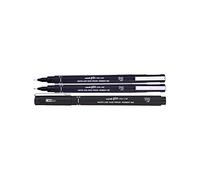 Uni Mitsubishi Pencil – Feutres de dessin Uni Pin – Pointe 0,3 mm Noir – Lot de 3
