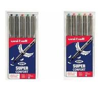 Uni Mitsubishi Pencil – Pack de 5 rollers UB157/5 – encre liquide Eye Fine 0,7 mm – assortis
