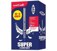 Pack 16 stylos roller bleus Uni Ball Eye + 4 offerts