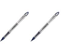 Uni-Ball UB200B-BLEU Stylo roller Pointe métal moyenne Bleu Lot de 24