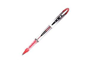 Uni-Ball UB205R Stylo bille Noir, Argent, Rouge