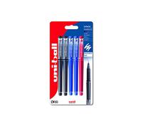 uni-ball UF-222-07 Lot de 5 stylos roller à encre gel effaçables Pointe à bille 0,7 mm pour une écriture fluide, un dessin et un coloriage