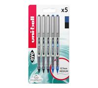 uni-ball Ultimate Eye Lot de 13 stylos roller à encre noire, bleue, rouge Pointe large 1,0 mm, fine 0,7 mm, micro 0,5 mm, aiguille 0,4 mm Pointe à bille + stylo gel Signo résistant à la décoloration