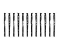 Uni Ball UM-153S Lot de 12 Stylos à bille roller à encre gélifiée - avec capuchon, pointe de 1 mm, largeur de trait de 0,6 mm - Noir