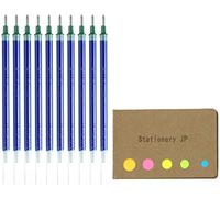 Uni-ball UMR-10 Refills for Signo Gel Ink Ballpoint Pen, UM-153, 1.0mm, Blue Ink, 10-Pack, Sticky Notes Value Set