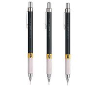 Uni-Ball - Uni Mitsubishi Pencil - Porte-Mines Premium M552 - Rechargeable - Dessin Technique - Avec Gradation Réglable et Gomme - Mine NanoDia - Ligne Fine 0,3 mm - Lot de 3