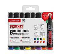 uni-ball Marqueur permanent PROCKEY PM122/8 PF, étui de 8 G