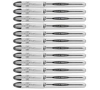 Uni-Ball Vision Elite Stick Roller Ball Pens .08mm, Black Ink, 12 Pens