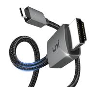 uni Câble USB C vers HDMI 4K, Cable Type C vers HDMI [compatible Thunderbolt 3] pour bureau à domicile, compatible pour MacBook Pro, iPad Pro 2020, iMac, Samsung S21, XPS, Huawei Mate 40, etc -1m
