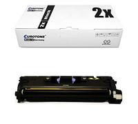 Uni-Cartridge Eurotone Lot de 2 cartouches d'encre remanufacturées pour Color Laserjet 1500, 2500, 2550, 2800, 2820, 2840 - Remplace les cartouches noires HP Q3960A d'origine (norme ISO 19798)