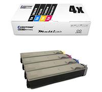 Uni-Cartridge Eurotone Mita FS-C5015 N remplacent les cartouches Kyocera TK-520 BK TK-520 C TK-520 Y TK-520 M dans un lot d'origine EUROTONE (norme ISO 19798)
