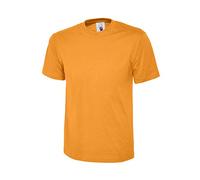 Uni Classique T-shirt Haut 100% Coton Décontracté Loisirs Sports Travail UC301 - Orange, L