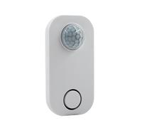 Uni-COM Détecteur de Mouvement - Alarme de sécurité sans Fil 90 DB avec capteur PIR, Grande portée de détection, Installation Facile, Piles et tampons adhésifs Inclus pour la Maison, Le Travail