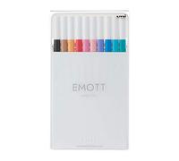 uni Emott Uuemott102 - Boîte de 10 marqueurs pastels