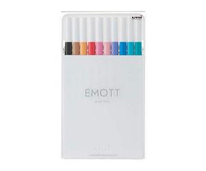 uni Emott Uuemott102 - Boîte de 10 marqueurs pastels